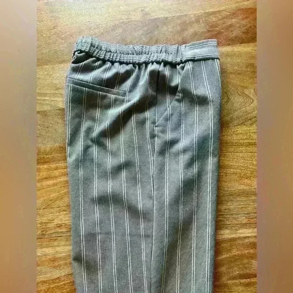 Mango Striped Trouser Dress Pants | Gray | XS - Picture 5 of 13